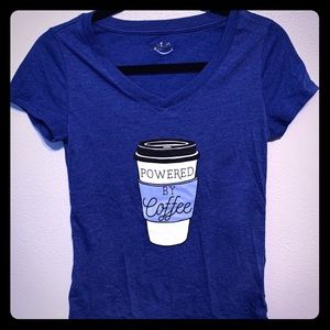 Joe Boxer Powered By Coffee Small Blue Tee T-shirt